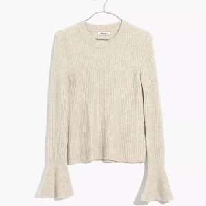 Madewell Bell-sleeve Knit Sweater, Medium